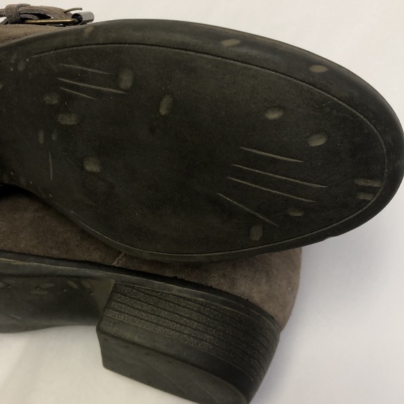 Steve Madden Outlaww Leather Boots Taupe New - Picture 6 of 10